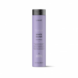 Тонирующий шампунь для нейтрализации желтого оттенка волос WHITE SILVER SHAMPOO