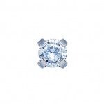Серьги, циркон 3 мм 7512-0100