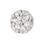 Серьги, Шар-диско 4,5 мм прозрачный 7522-0304