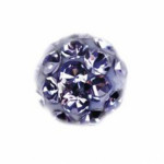 Серьги, Шар-диско 4,5 мм лиловый 7522-0328