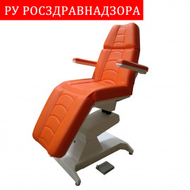 Косметологическое кресло «Ондеви-2», откидные подлокотники, педаль управления