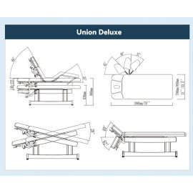 Электрический стационарный массажный стол Union Salon