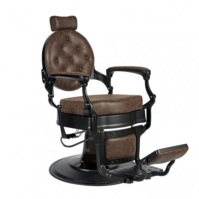 Барбер кресло BUZZ Black Brown VIP02