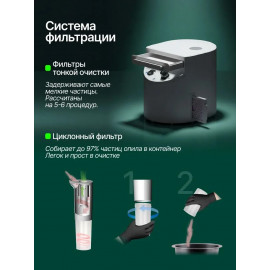 Пылесос Nail Assistant 2.0 Lite с освещением и насадкой со сменными соплами