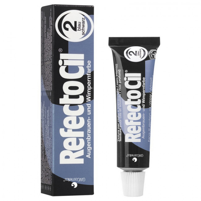 Краска для бровей и ресниц RefectoCil, иссиня-черная 2.0