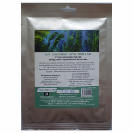 Н04 Стимулирующая альгинатная маска BIO NATURE спирулина + криогенный комплекс (25г)